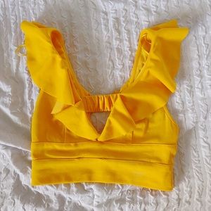 Ruffle crop top